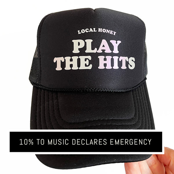 'PLAY THE HITS' TRUCKER HAT - OPTIONS