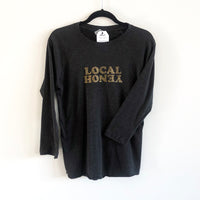 'LOCAL HONEY' GLITCH RAGLAN BASEBALL TEE